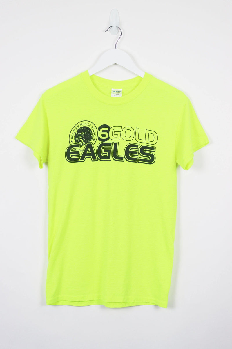 Vintage 6 God Eagles Logo T-Shirt S - Yellow - ENDKICKS