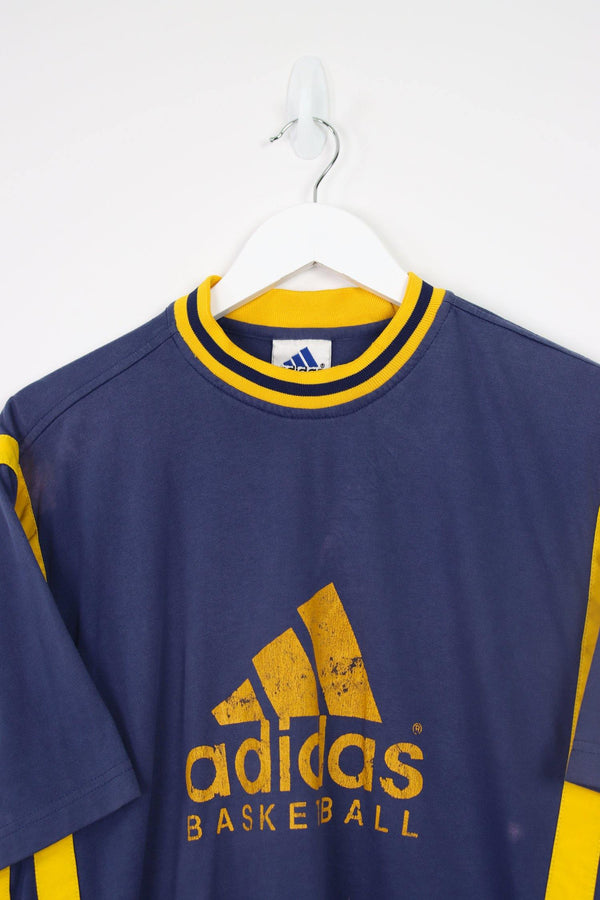 Vintage Adidas Basketball T-Shirt M - Blue - ENDKICKS