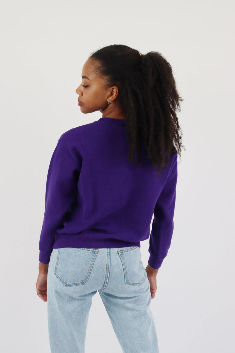 Vintage Adidas Crewneck Sweatshirt XXS - Purple - ENDKICKS
