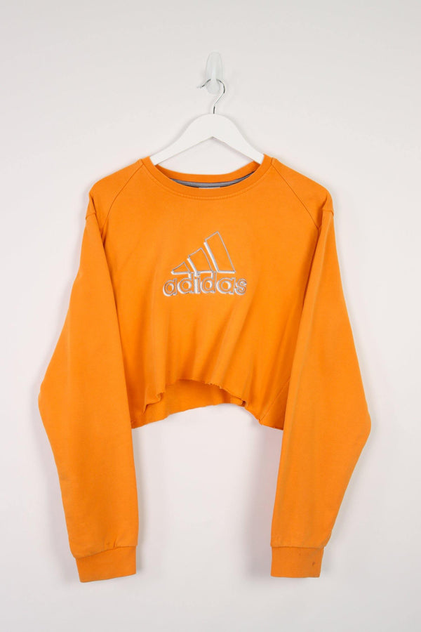 Vintage Adidas Crop Top Sweatshirt (W) L - Orange - ENDKICKS