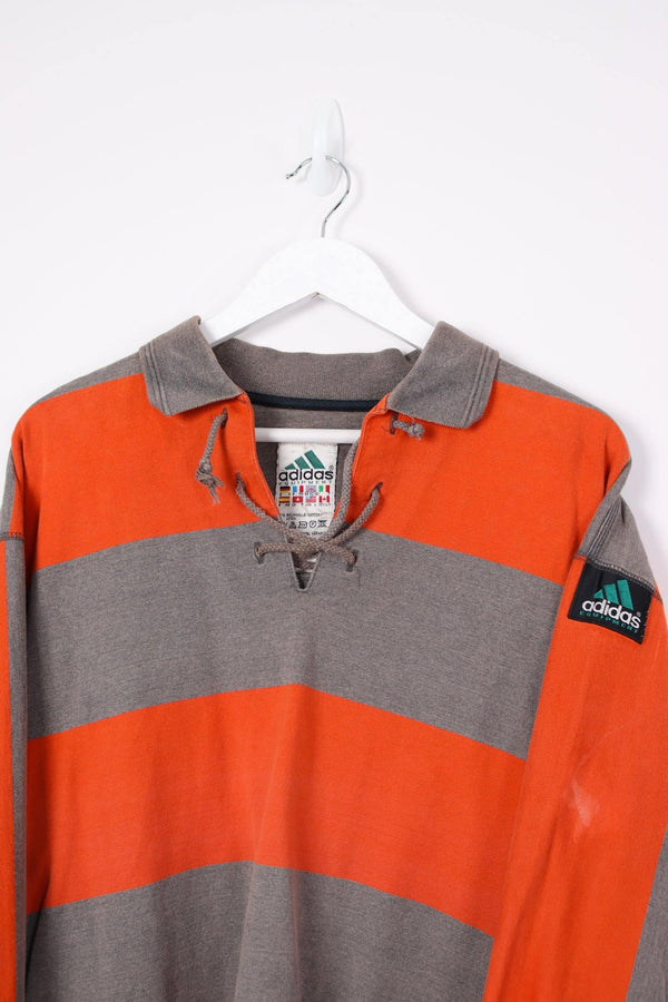 Vintage Adidas Equipment Sweatshirt L - Orange - ENDKICKS