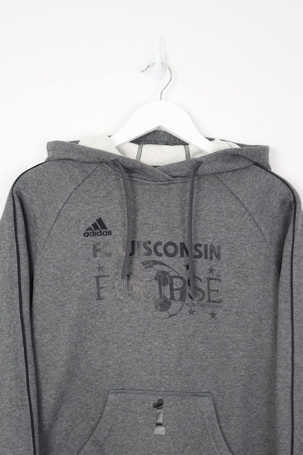Vintage Adidas FC Wisconsin Hoodie (W) S - Grey - ENDKICKS