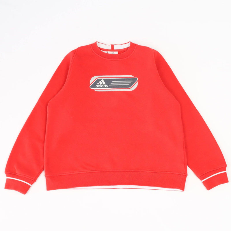 Vintage Adidas Logo Sweatshirt Women XS - Red - ENDKICKS