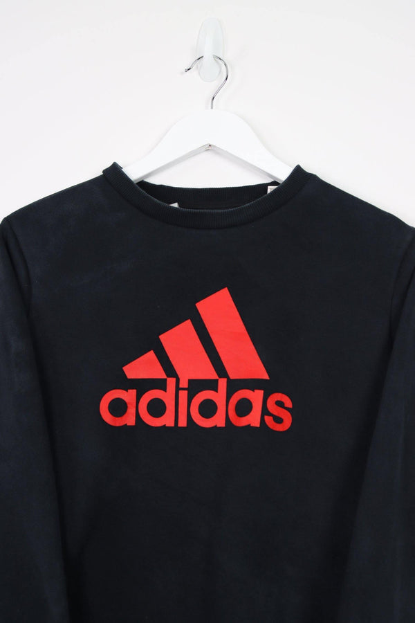 Vintage Adidas Logo Sweatshirt XS - Black - ENDKICKS