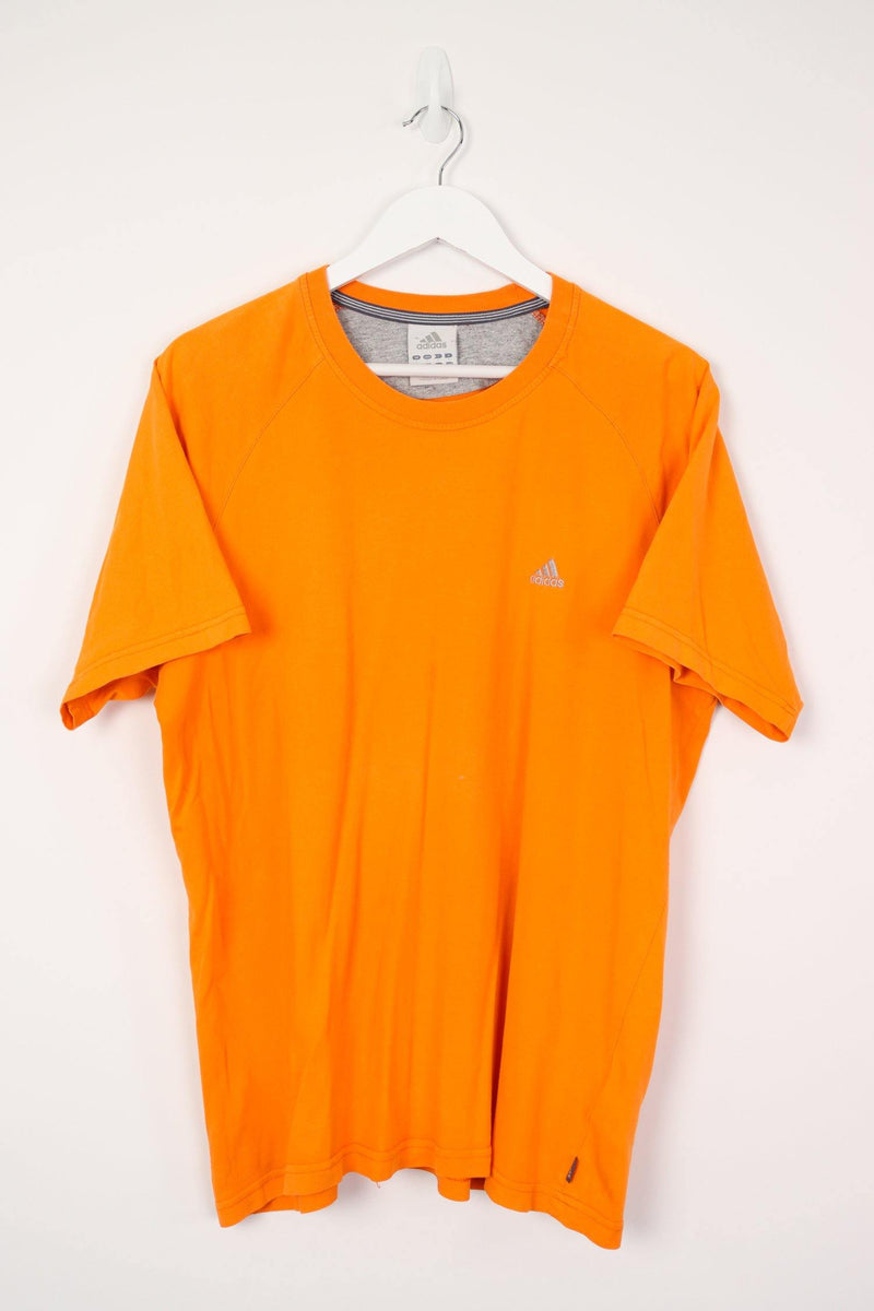Vintage Adidas Logo T-Shirt L - Orange - ENDKICKS