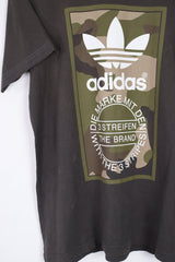 Vintage Adidas Logo T-Shirt M - Green - ENDKICKS