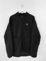 Vintage Adidas Logo Zip Sweatshirt L - Black - ENDKICKS