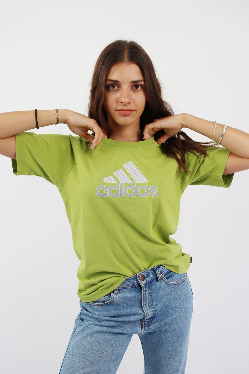 Vintage Adidas T-Shirt S - Green - ENDKICKS