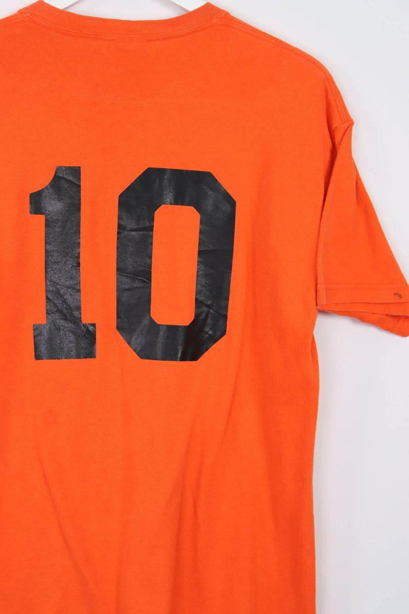 Vintage Big League Softball T-Shirt M - Orange - ENDKICKS