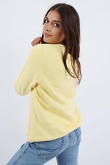 Vintage Birds Logo Sweatshirt M - Yellow - ENDKICKS