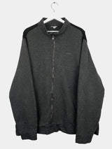 Vintage Calvin Klein Logo Zip Sweatshirt XXL - Grey - ENDKICKS