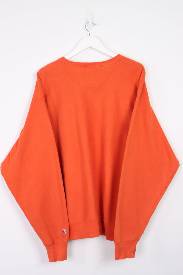 Vintage Champion Crewneck Sweatshirt XXL - Orange - ENDKICKS