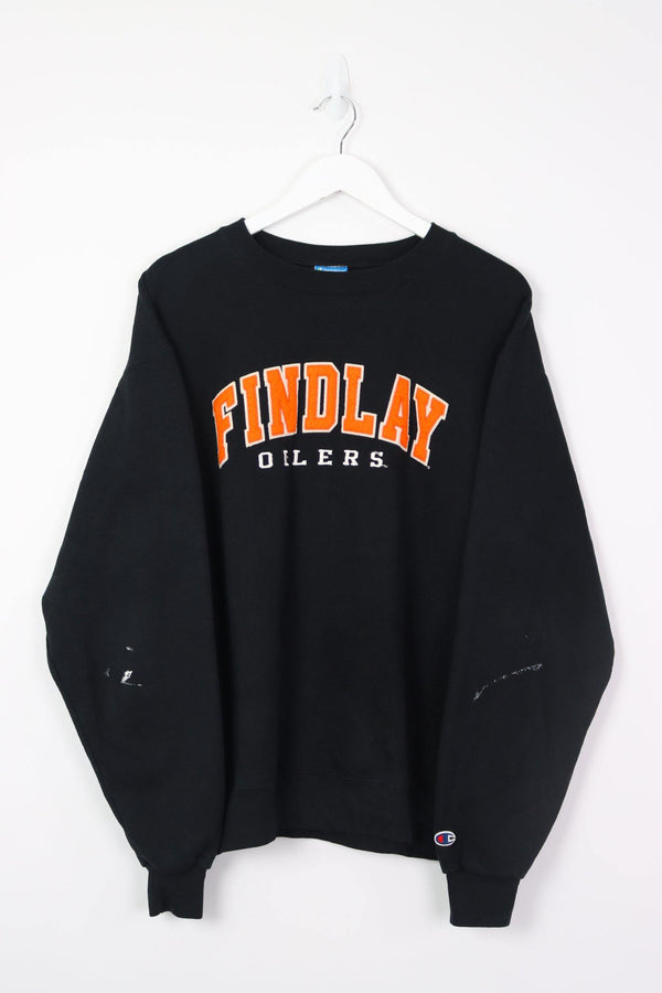 Vintage Champion Findlay Oilers Sweatshirt L - Black - ENDKICKS