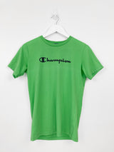 Vintage Champion Logo T-Shirt Women S - Green - ENDKICKS