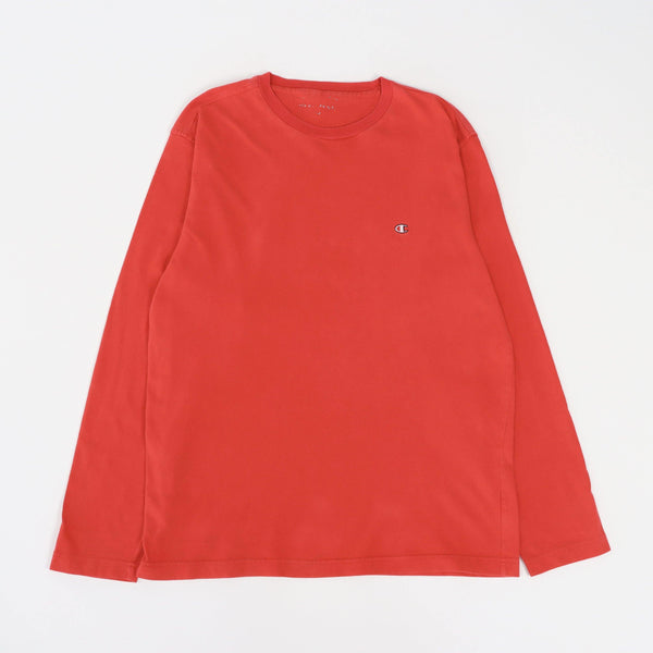Vintage Champion Logo T-Shirt XL - Red - ENDKICKS