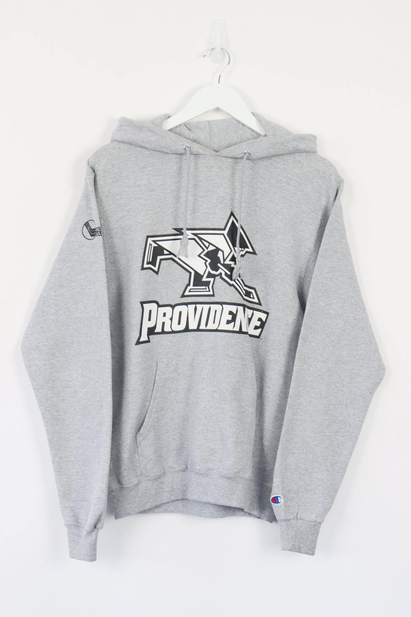Vintage Champion Providence Logo Hoodie S - Grey - ENDKICKS