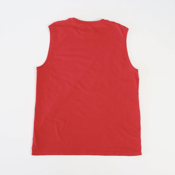 Vintage Champion Sleeveless Logo T-Shirt L - Red - ENDKICKS