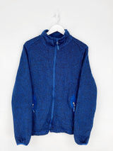 Vintage Champion Zip Fleece Sweatshirt M - Blue - ENDKICKS