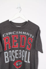 Vintage Cincinnati Reds Logo T-Shirt M - Grey - ENDKICKS