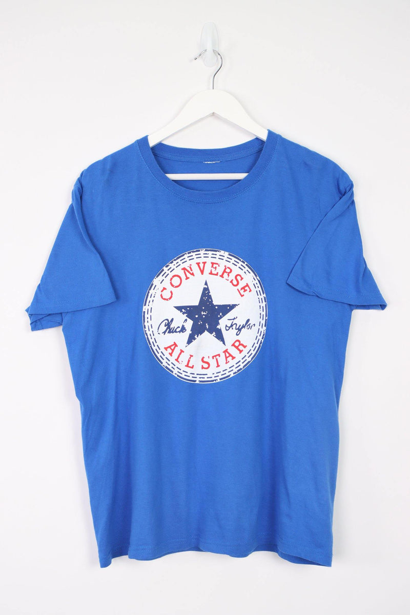 Vintage Converse Logo T-Shirt M - Blue - ENDKICKS