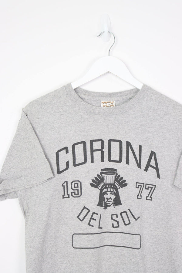 Vintage Corona Logo T-Shirt M - Grey - ENDKICKS