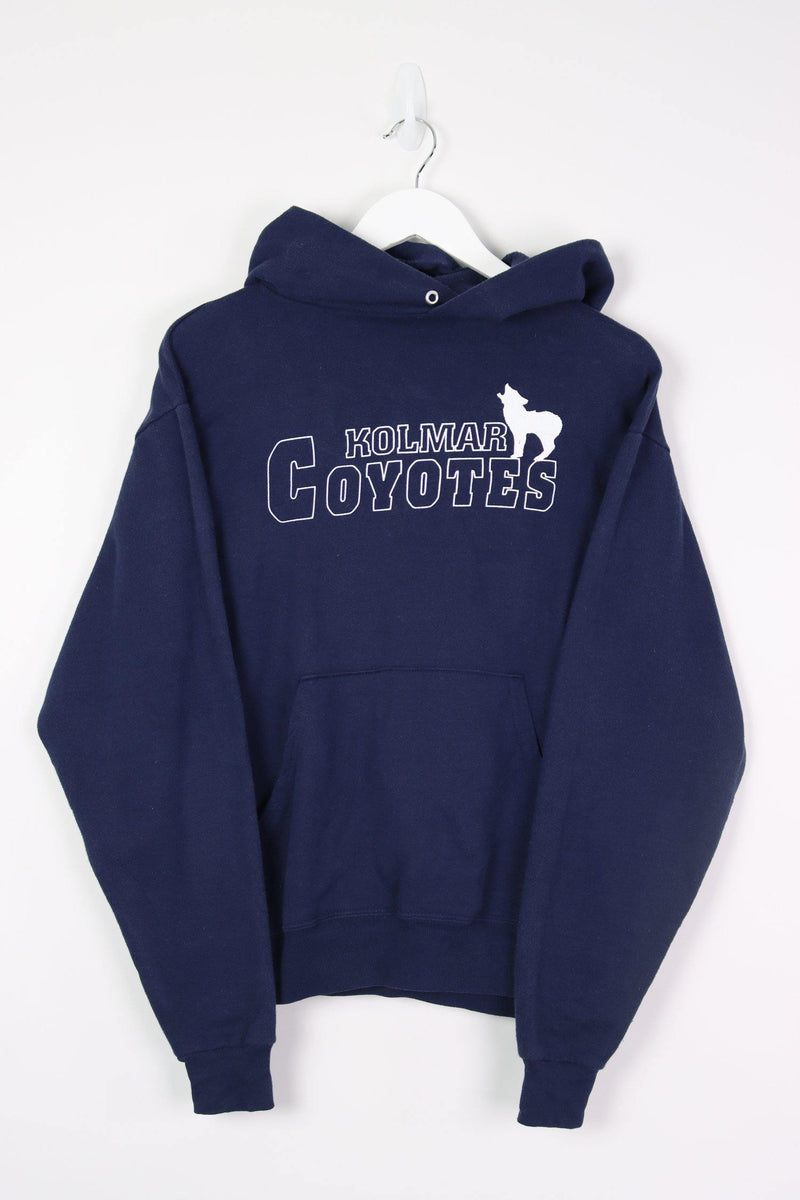 Vintage Coyotes Kolmar Logo Hoodie S - Blue - ENDKICKS