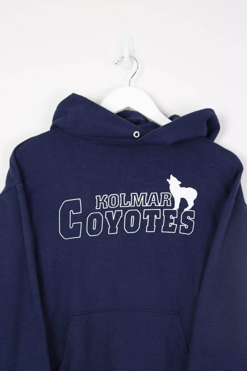 Vintage Coyotes Kolmar Logo Hoodie S - Blue - ENDKICKS