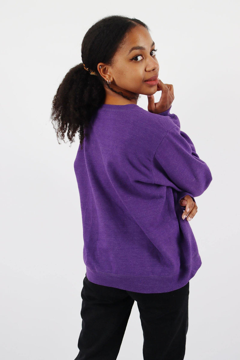 Vintage Crewneck Sweatshirt M - Purple - ENDKICKS