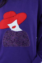 Vintage Crewneck Sweatshirt XXL - Purple - ENDKICKS