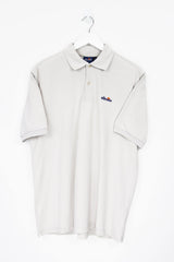 Vintage Ellesse Logo Polo Shirt M - Creme - ENDKICKS
