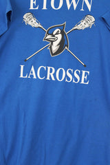 Vintage Etown Lacrosse Logo T-Shirt XS - Blue - ENDKICKS