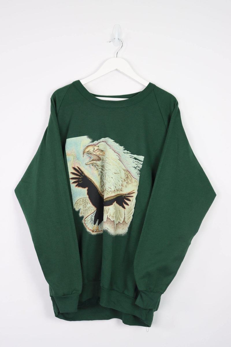 Vintage Falcon Crewneck Sweatshirt XXL - Green - ENDKICKS