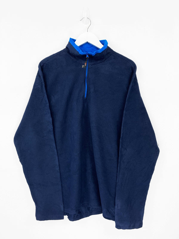 Vintage Fila Fleece Logo Sweatshirt L - Blue - ENDKICKS