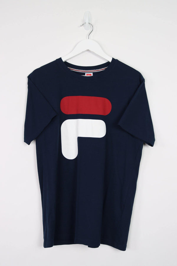 Vintage Fila Logo T-Shirt M - Blue - ENDKICKS