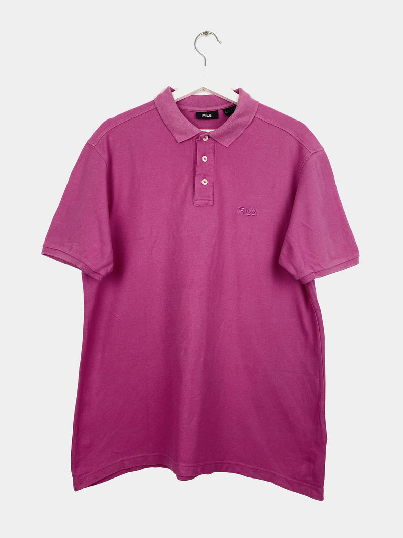 Vintage Fila Polo Shirt L - Pink - ENDKICKS