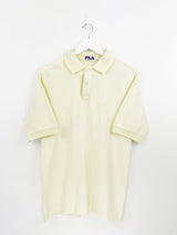 Vintage Fila Polo Shirt S - Yellow - ENDKICKS