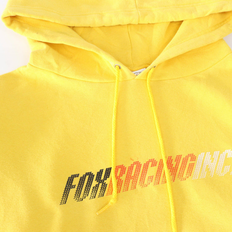 Vintage Fox Racing Logo Hoodie M - Yellow - ENDKICKS