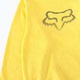 Vintage Fox Racing Logo Hoodie M - Yellow - ENDKICKS