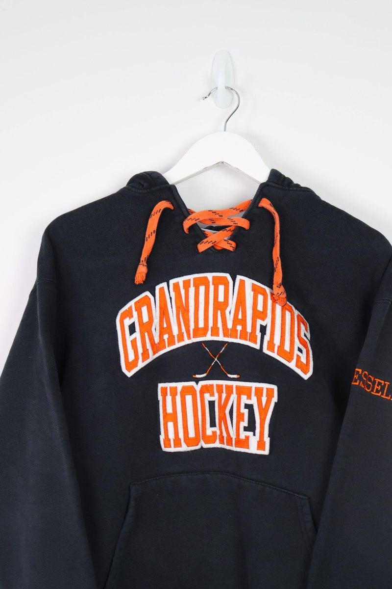 Vintage Grand Rapids Hockey Hoodie S - Black - ENDKICKS