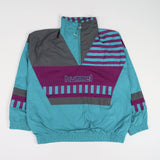 Vintage Hummel 1/4 Zip Spellout Sweatshirt XXL - Blue - ENDKICKS