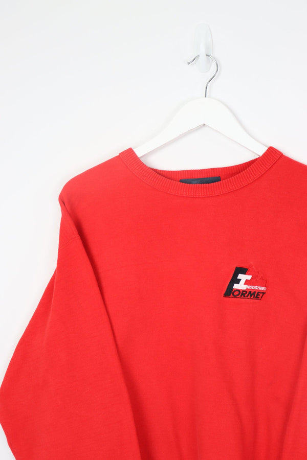 Vintage Industries Logo Sweatshirt S - Red - ENDKICKS