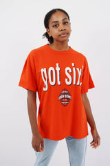 Vintage Iron Bowl Logo T-Shirt M - Orange - ENDKICKS
