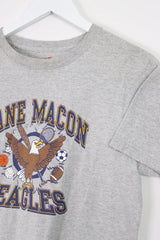 Vintage Jane Macon Eagles Logo T-Shirt XS - Grey - ENDKICKS