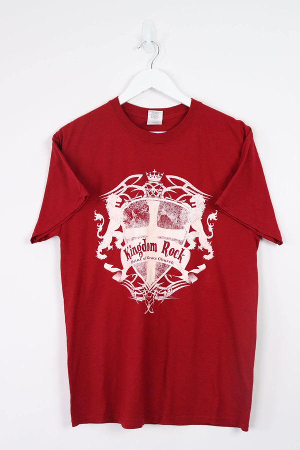 Vintage Kingdom Rock Logo T-Shirt M - Red - ENDKICKS