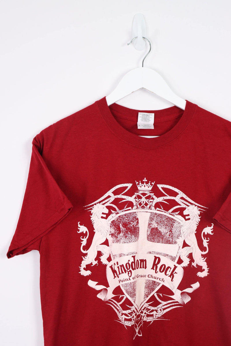 Vintage Kingdom Rock Logo T-Shirt M - Red - ENDKICKS