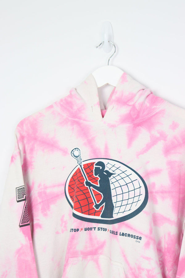 Vintage Lacrosse Logo Hoodie (W) S - Pink - ENDKICKS