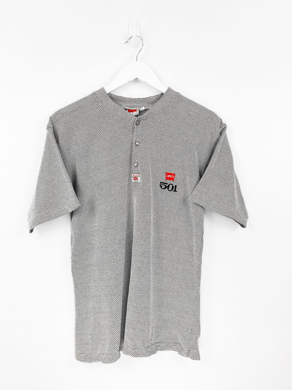Vintage Levi's Logo T-Shirt S - Grey - ENDKICKS