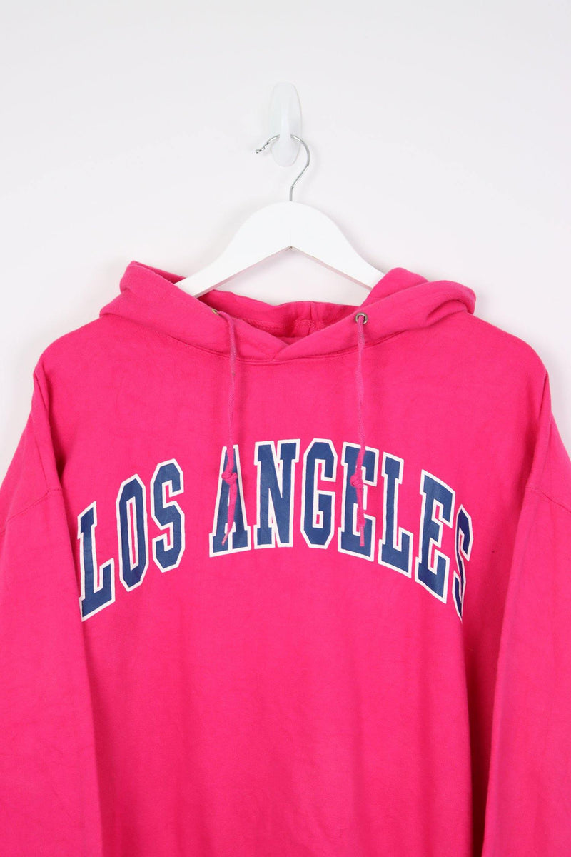 Vintage Los Angeles Logo Hoodie XXL - Pink - ENDKICKS