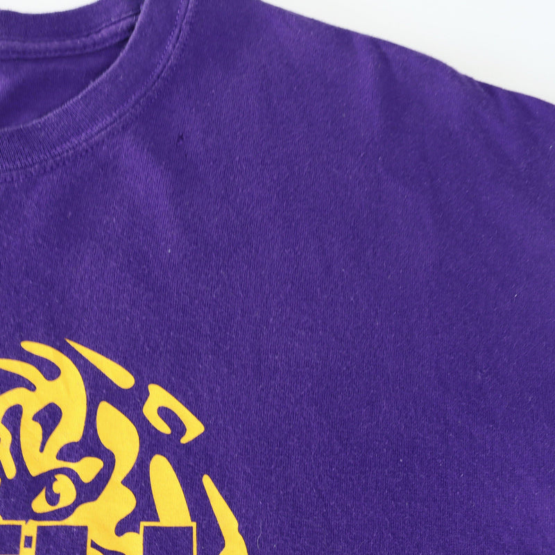 Vintage LSU Tigers Basketball T-Shirt XL - Purple - ENDKICKS
