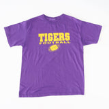 Vintage LSU Tigers Football T-Shirt L - Purple - ENDKICKS